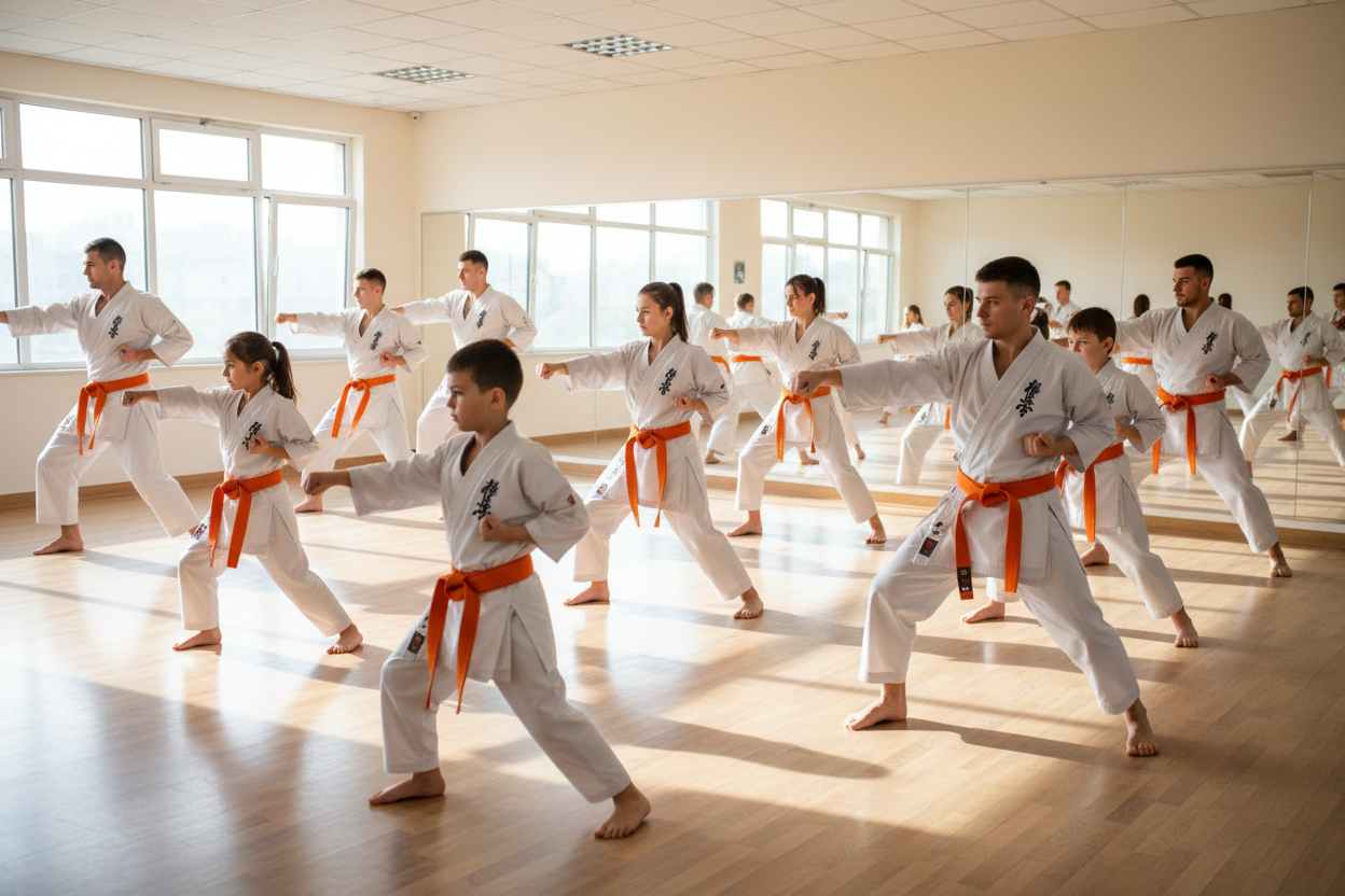 Karate orange belt 220cm