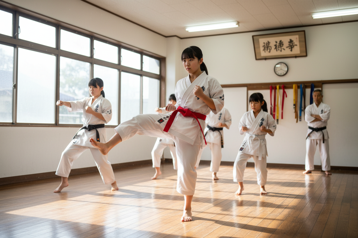 Karate red belt 250cm