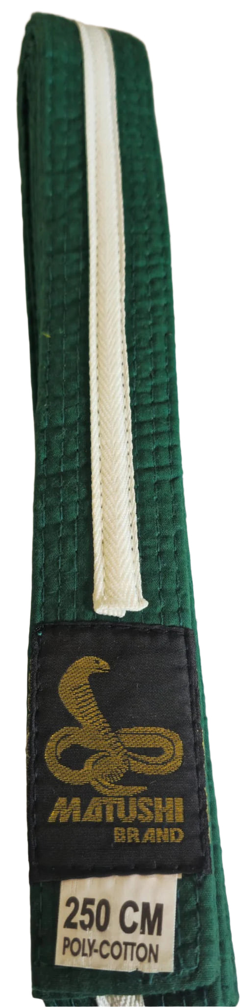 Karate green and white belt 250cm