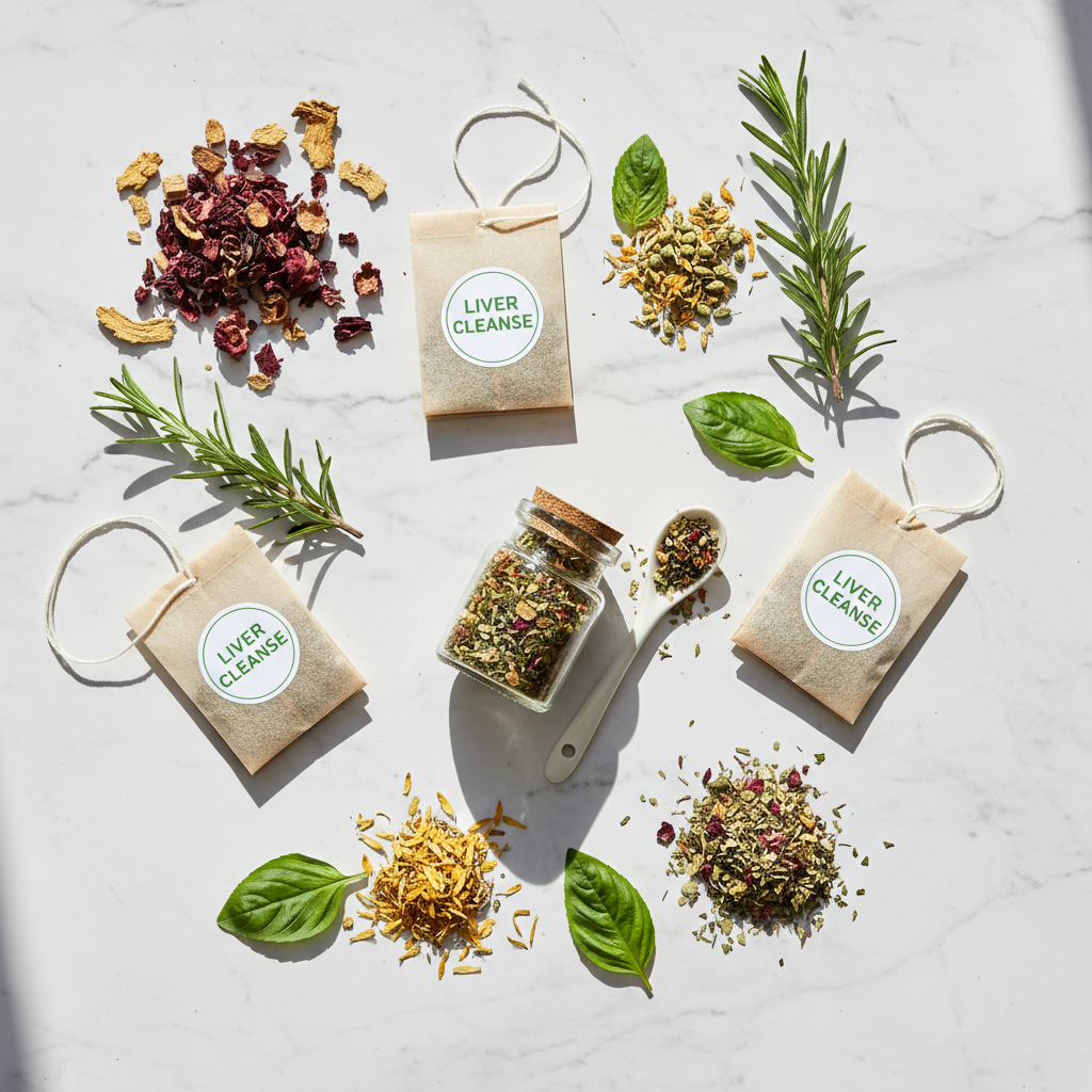 Liver Detox Tea - Flat Lay