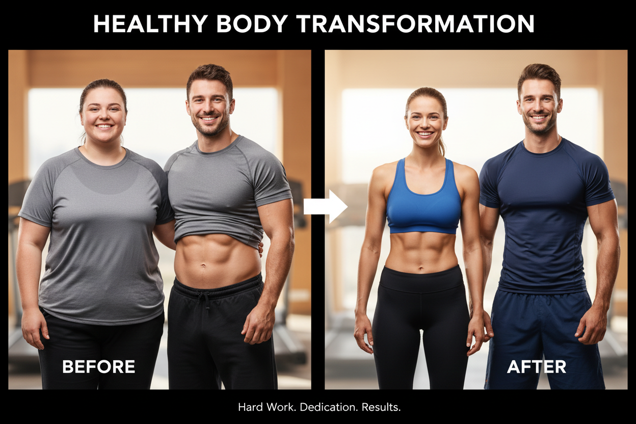 make them with fat woman  and men turn to slim